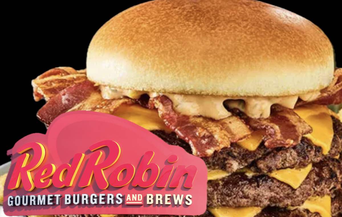 Red Robin, 3 point, buzz beater, bacon, cheeseburger